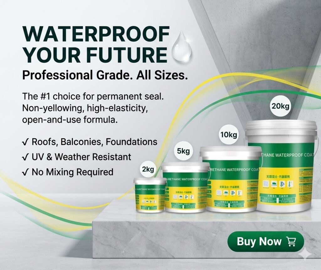 Polyurethane Waterproof Coating – Roof & Wall Leak Protection